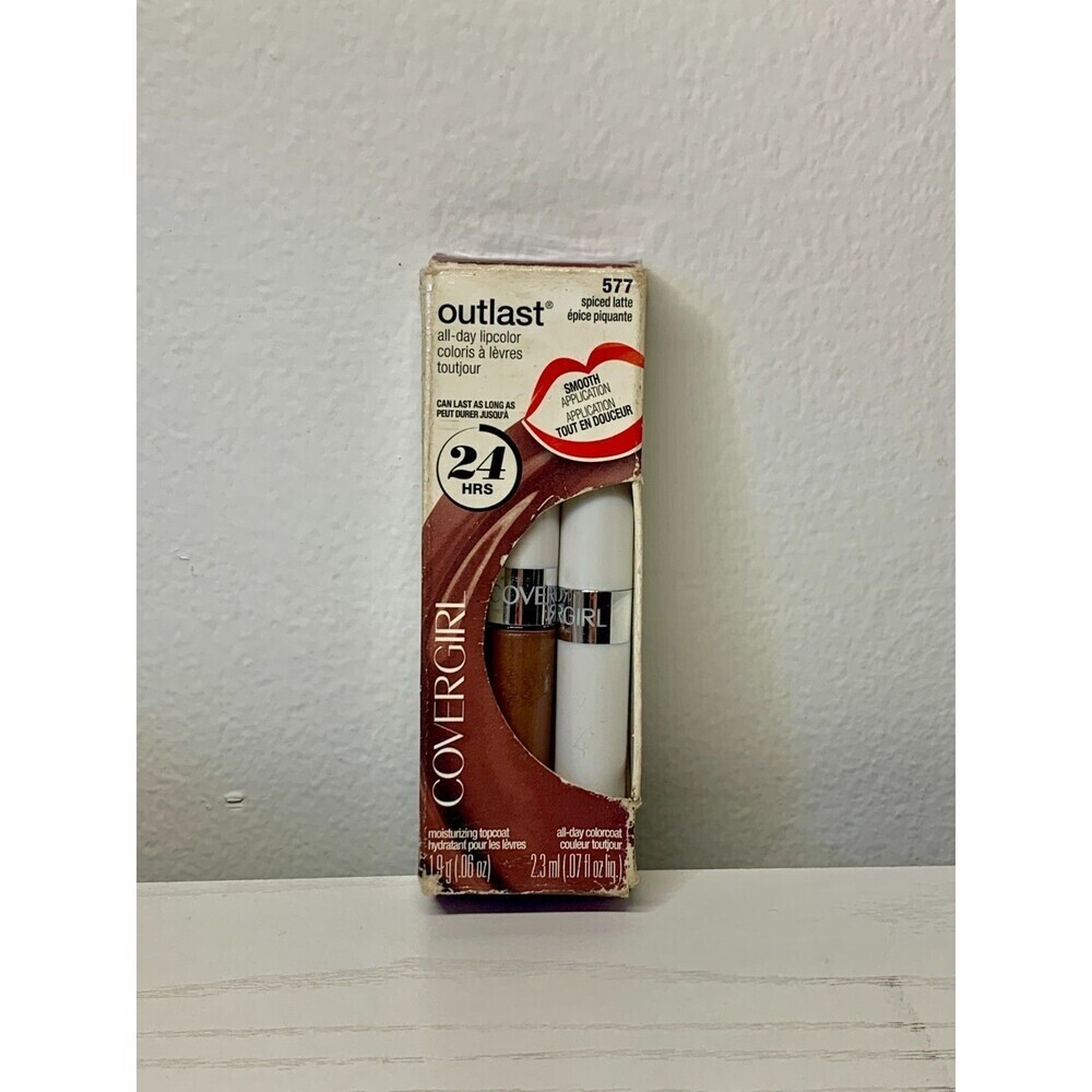 NEW - CoverGirl Outlast All-Day Lip Color & Top Coat Lipstick - 577 Spiced Latte